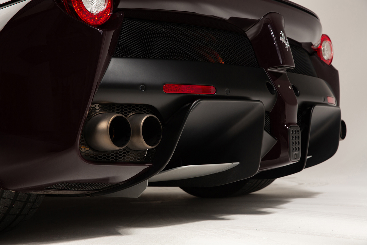 Rear of 2016 Ferrari LaFerrari offered at RM Sotheby's London live Auction 2021